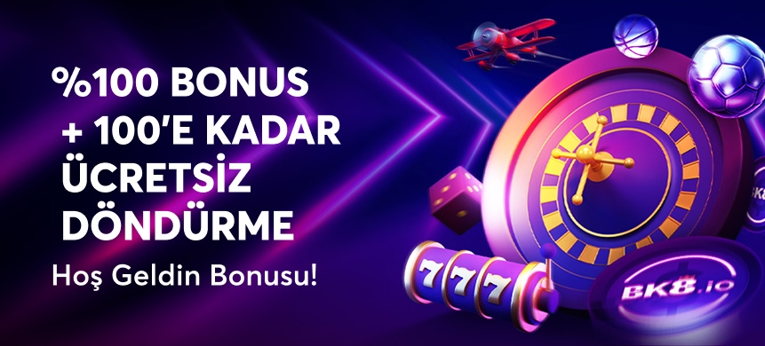 %100 Hoş Geldin Bonusu + 100 Free Spin